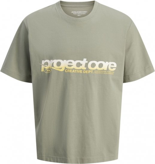 Jack & Jones Project Core Loose Fit Summer T-Shirt Light Grey - Tričká - Nadrozmerné tričká - 2XL-14XL