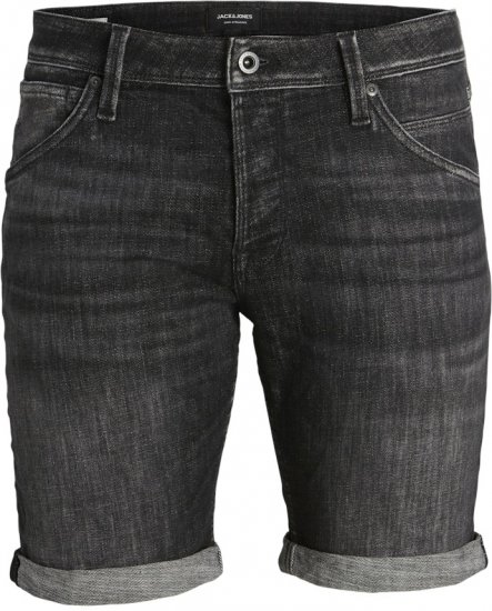 Jack & Jones RICK FOX SHORTS GE 245 Shorts Black Denim - Šortky - Šortky W40-W60