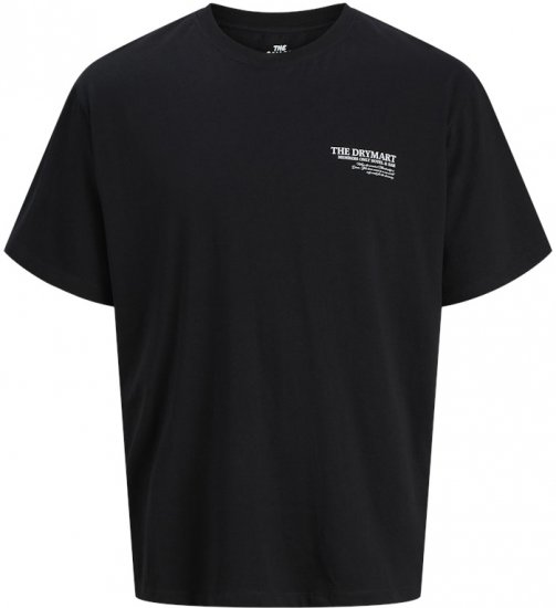 Jack & Jones Marina Crew Neck T-Shirt Black - Tričká - Nadrozmerné tričká - 2XL-14XL