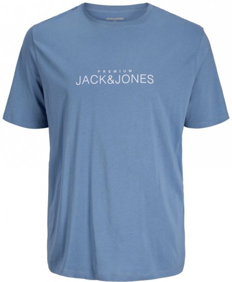 Jack & Jones Lavance Crew Neck T-Shirt Light Blue - Tričká - Nadrozmerné tričká - 2XL-14XL