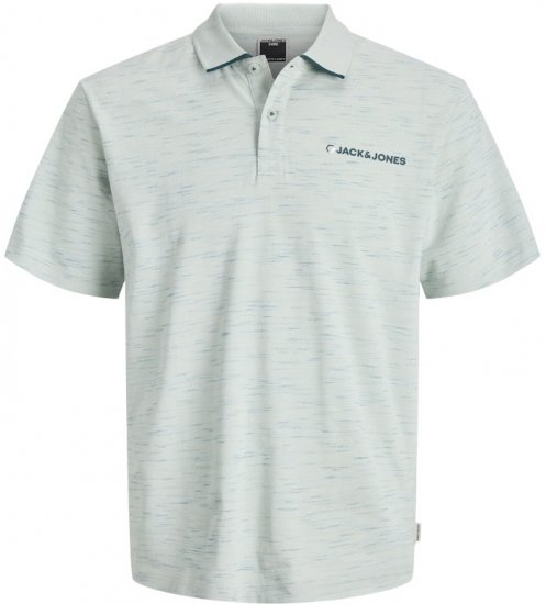 Jack & Jones Logan Polo Shirt Aqua Grey - Polokošele - Polokošele 2XL-8XL