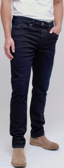 Kam Jeans Jacob Knitted Denim Reg Fit Jeans Blue-Black - Džínsy & nohavice - Džínsy a Nohavice - W40-W70