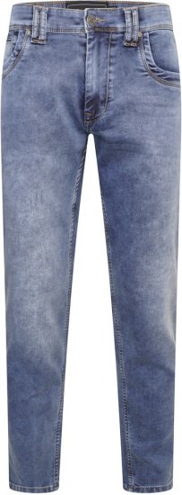 Kam Jeans Jacob Knitted Denim Reg Fit Jeans Light Wash Blue - Džínsy & nohavice - Džínsy a Nohavice - W40-W70