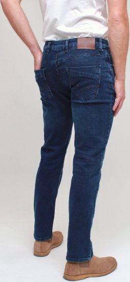 Kam Jeans Jacob Knitted Denim Reg Fit Jeans Mid Wash Blue - Džínsy & nohavice - Džínsy a Nohavice - W40-W70