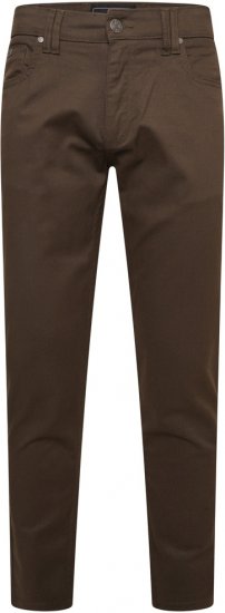 Kam Jeans 265 5 Pocket Weave Stretch Pants Brown - Džínsy & nohavice - Džínsy a Nohavice - W40-W70