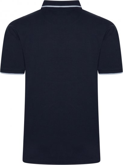 Kam Jeans 5518 Smart Mini Geo-Print Polo Navy - Polokošele - Polokošele 2XL-8XL