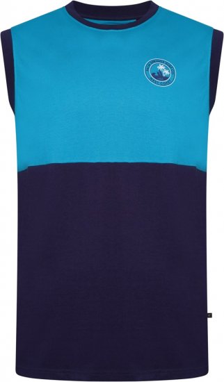 Kam Jeans 5764 Palm Springs Vest Sleeveless T-Shirt Navy Academy - Tričká - Nadrozmerné tričká - 2XL-14XL