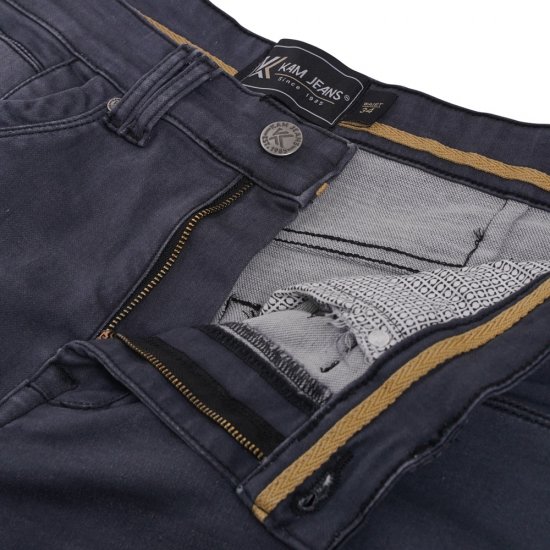 Kam Jeans Pepe Knitted Denim Shorts Charcoal - Šortky - Šortky W40-W60