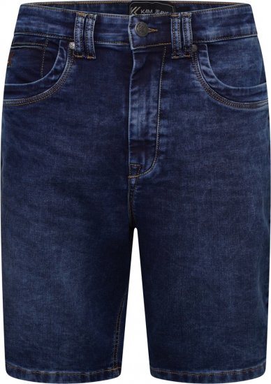 Kam Jeans Pepe Knitted Denim Shorts Random Mid Wash Blue - Šortky - Šortky W40-W60