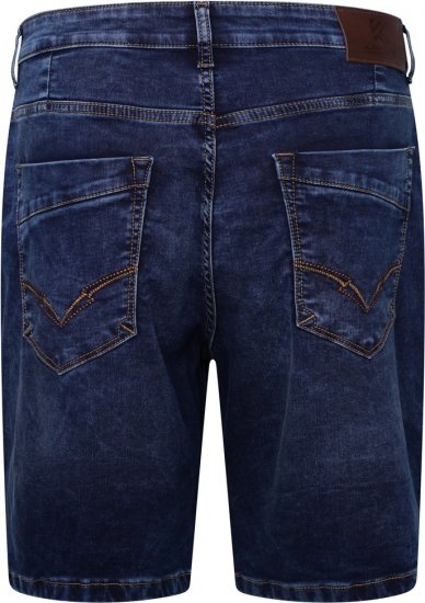 Kam Jeans Pepe Knitted Denim Shorts Random Mid Wash Blue - Šortky - Šortky W40-W60