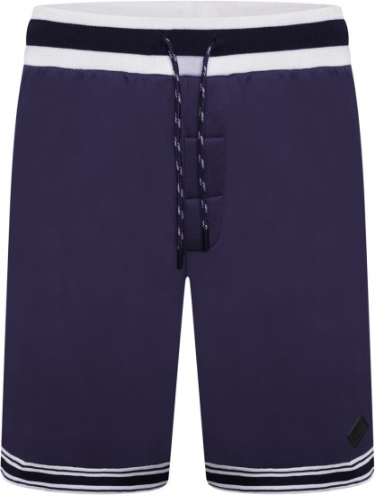 Kam Jeans TS005 Retro Tracky Set (Shorts/Sleeveless Hoodie) Navy - Teplákové súpravy - Teplákové súpravy Pánske Nadmerné veľkosti