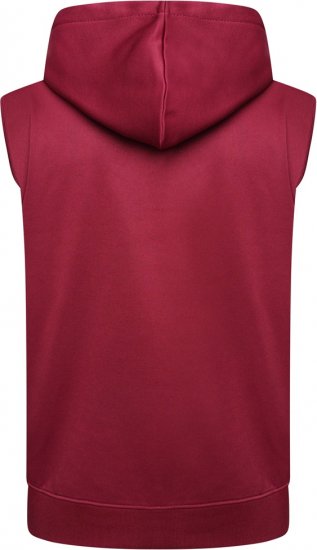 Kam Jeans TS006 Retro Pannelled Tracky Set (Shorts/Sleeveless Hoodie) Red - Teplákové súpravy - Teplákové súpravy Pánske Nadmerné veľkosti