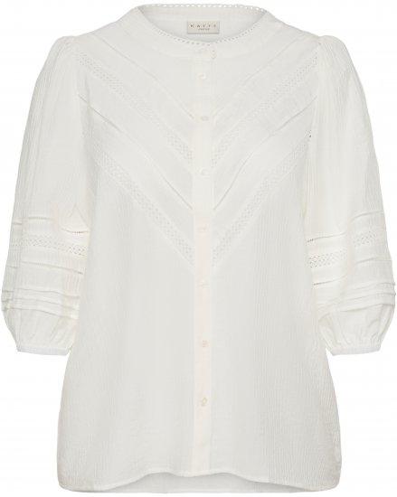 Kaffe Curve Liwa Shirt Chalk - Košele - 