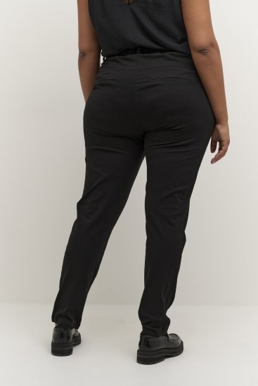Kaffe Curve Jia Nohavice Sýto čierna - Džíny & Nohavice vo Veľkých Veľkostiach – Plus Size - 