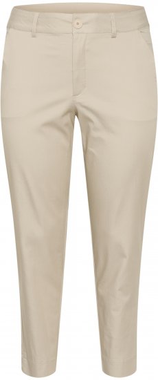 Kaffe Curve Leana Chino Nohavice 7/8 Pierková Sivá - Džíny & Nohavice vo Veľkých Veľkostiach – Plus Size - 