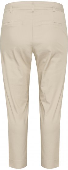 Kaffe Curve Leana Chino Nohavice 7/8 Pierková Sivá - Džíny & Nohavice vo Veľkých Veľkostiach – Plus Size - 