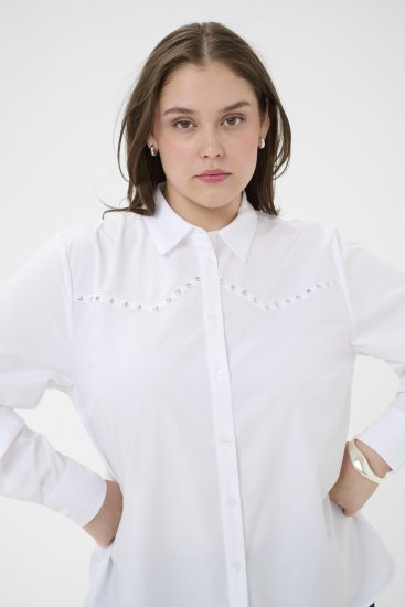 Kaffe Curve Janni Shirt Optical White - Košele - 