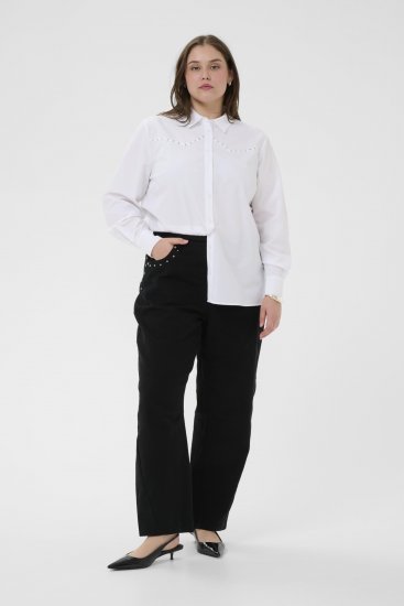 Kaffe Curve Janni Shirt Optical White - Košele - 