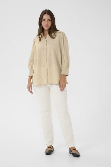 Kaffe Curve Penelopia Shirt Feather Grey - Košele - 