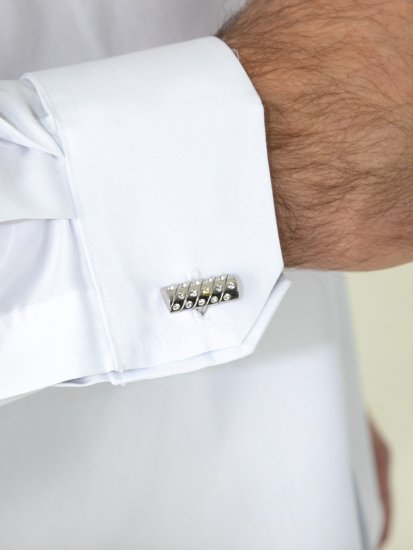 D555 Oliver Odolná Voči Škvrnám Nežehlivá Strečová Košeľa S Dlhým Rukávom Biela - Košele - Košele 2XL-10XL