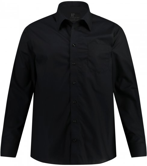 JP1880 Comfort Fit with Chest Pocket Shirt TALL Black - TALL košele - 