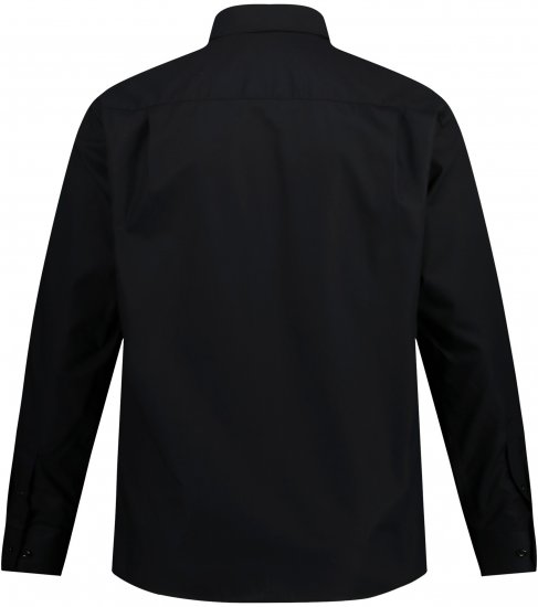 JP1880 Comfort Fit with Chest Pocket Shirt TALL Black - TALL košele - 
