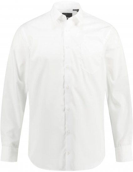 JP1880 Shirt Business Modern Fit White TALL - PÁNSKE OBLEČENIE MT-6XLT - Veľkosti pre VYSOKÝCH