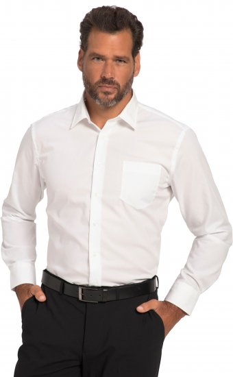 JP1880 Shirt Business Modern Fit White TALL - PÁNSKE OBLEČENIE MT-6XLT - Veľkosti pre VYSOKÝCH