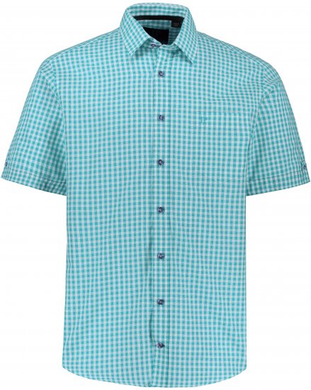 JP1880 Shirt Traditional Short Sleeve Turquoise - Košele - Košele 2XL-10XL