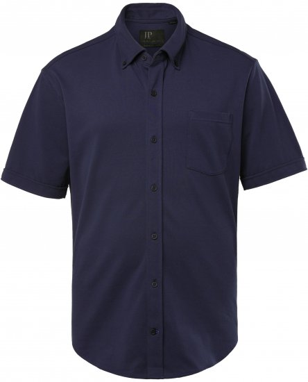 JP1880 Shirt Pique Short Sleeve Flexnamic Night Blue TALL - PÁNSKE OBLEČENIE MT-6XLT - Veľkosti pre VYSOKÝCH
