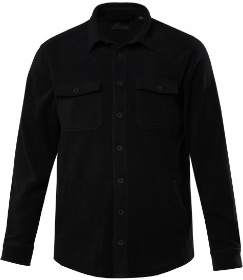 JP1880 Overshirt Fleece Long Sleeve Black TALL - PÁNSKE OBLEČENIE MT-6XLT - Veľkosti pre VYSOKÝCH