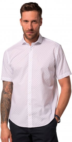 JP1880 Business Modern Fit Short Sleeve Shirt TALL Off-White - TALL košele - 