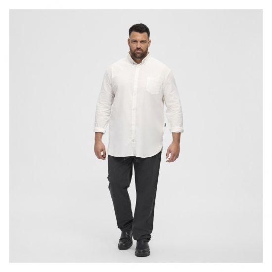 North Latitude Oxford Shirt White - Košele - Košele 2XL-10XL