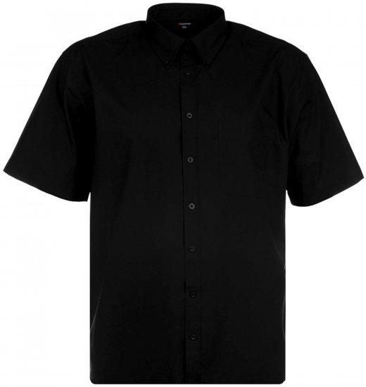 Espionage SH149 Plain Short Sleeve Shirt Black - Košele - Košele 2XL-10XL