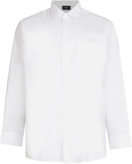 Espionage SH151 Long Sleeve Plain Collar Shirt White - Košele - Košele 2XL-10XL
