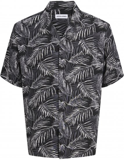 Jack & Jones Jeff Resort Short Sleeve Shirt Black - Košele - Košele 2XL-10XL