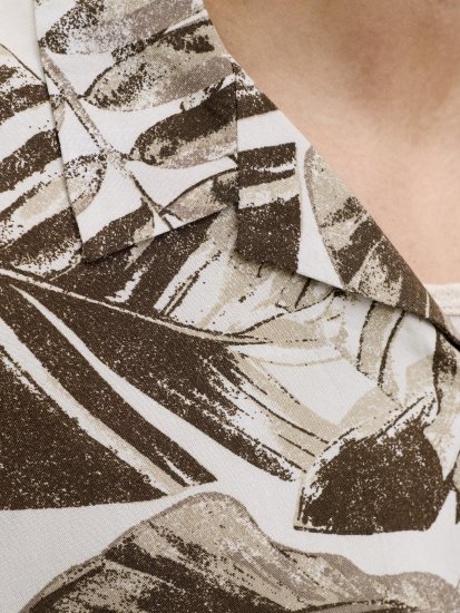 Jack & Jones Jeff Resort Short Sleeve Shirt Brown - Košele - Košele 2XL-10XL