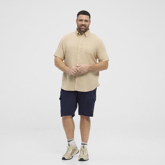 North Latitude 51106 Short Sleeve Shirt Sand - Košele s krátkym rukávom - Pánske košele s krátkym rukávom