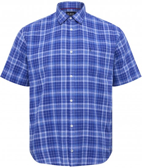 North Latitude 51145 Checked Short Sleeve Shirt Cobolt Blue - Košele s krátkym rukávom - Pánske košele s krátkym rukávom