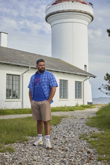 North Latitude 51145 Checked Short Sleeve Shirt Cobolt Blue - Košele s krátkym rukávom - Pánske košele s krátkym rukávom