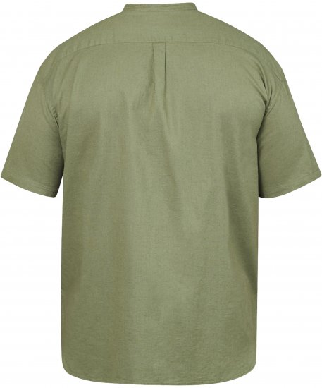 North Latitude 61109 Košeľa s Krátkym Rukávom so Stojačikom Olivová - Košele - Košele 2XL-10XL
