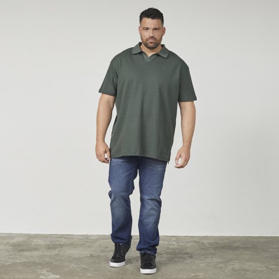 North Latitude 61346 Polo s V-Výstrihom Tmavozelená - Polokošele - Polokošele 2XL-8XL