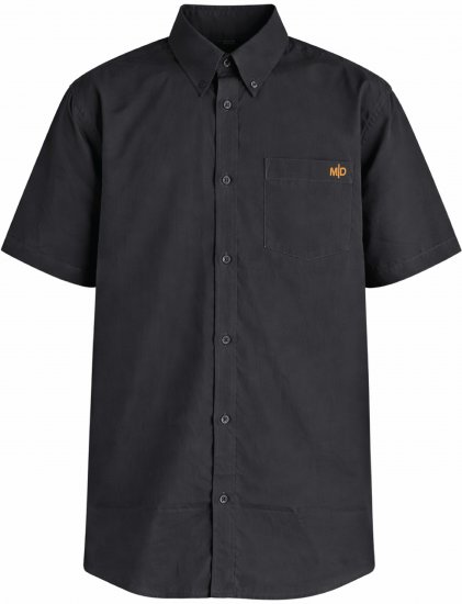 Motley Denim Zagreb Košeľa s krátkym rukávom Antracitová - Košele - Košele 2XL-10XL