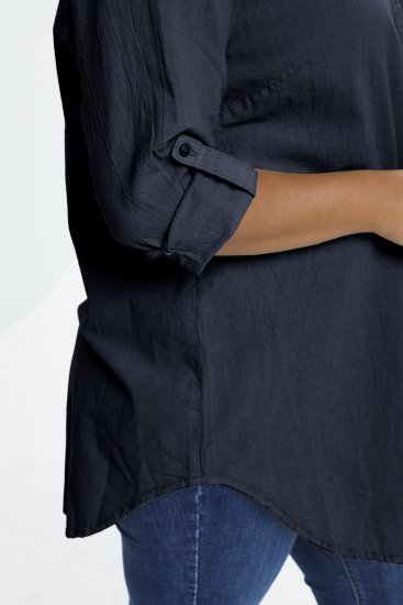 Kaffe Curve Nana Košeľová Tunika Midnight Marine - Blúzky & tuniky - 