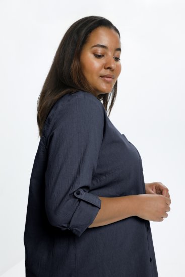 Kaffe Curve Nana Košeľová Tunika Midnight Marine - Blúzky & tuniky - 