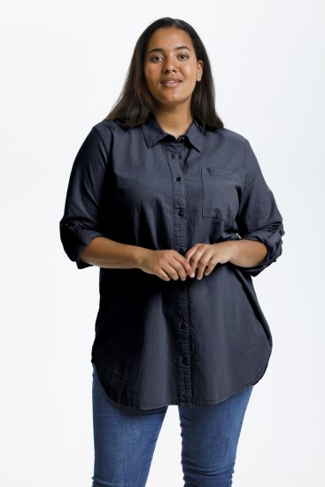 Kaffe Curve Nana Košeľová Tunika Midnight Marine - Blúzky & tuniky - 