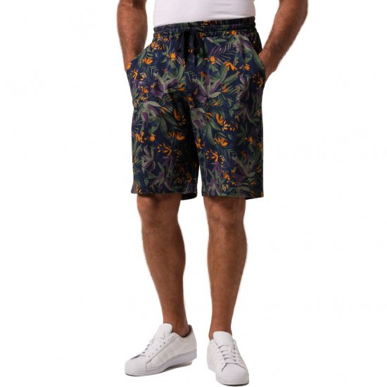 JP1880 Bermuda Shorts Floral All-over Print Navy - Šortky - Šortky W40-W60