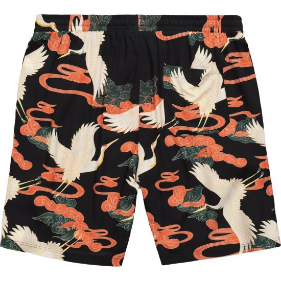 JP1880 Bermuda Shorts Floral All-over Print Black - Šortky - Šortky W40-W60
