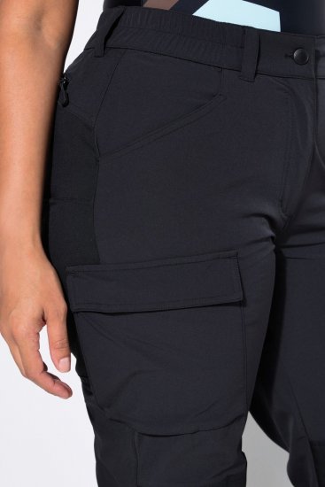Ulla Popken HYPRAR Multifunctional Durable Inset Trekking Pants Black - Nohavice - Nohavice pre ženy vo veľkých veľkostiach