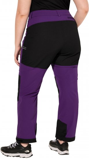 Ulla Popken HYPRAR Multifunctional Durable Inset Trekking Pants Plum - Džíny & Nohavice vo Veľkých Veľkostiach – Plus Size - 